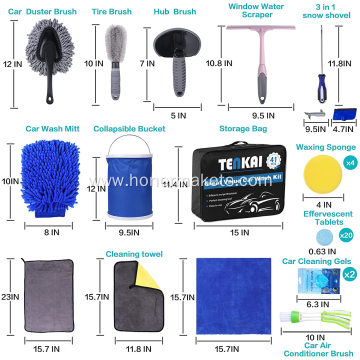 Professional Car Wax Cleaning Supplies Interior Exterior Cleaner Car Wash Cleaning Tools Kit Car Detailing Set